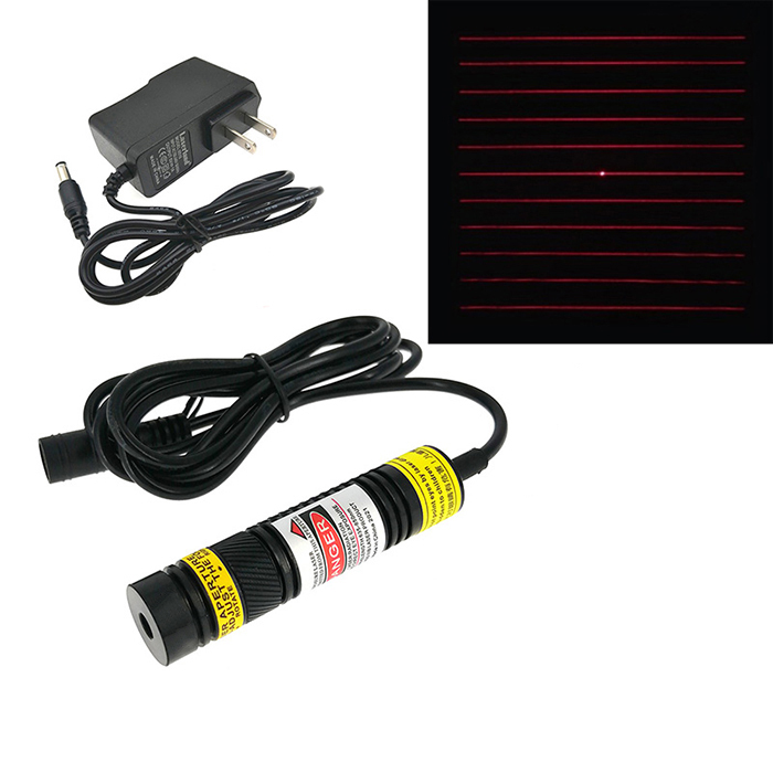 650nm 100mW Special Laser 11 Parallel Lines Laser Grating Module Multi-line - Click Image to Close